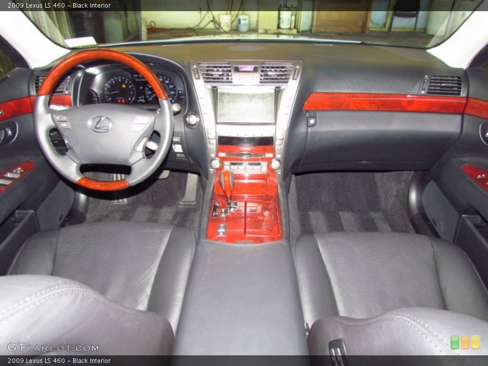Black Interior Dashboard for the 2009 Lexus LS 460 #55489756