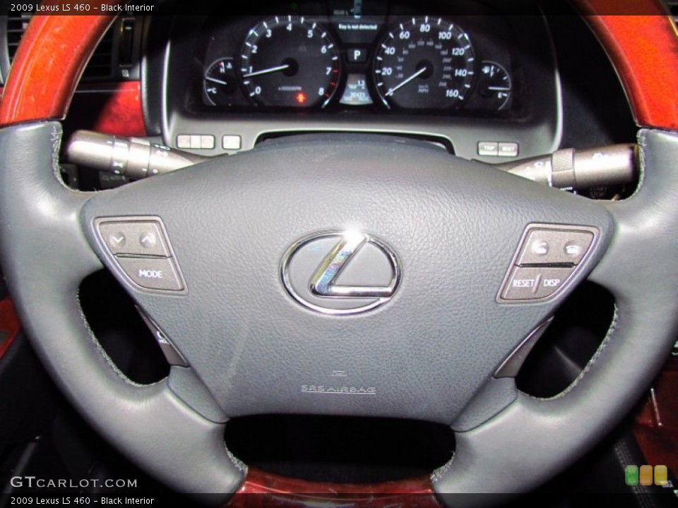 Black Interior Steering Wheel for the 2009 Lexus LS 460 #55489773