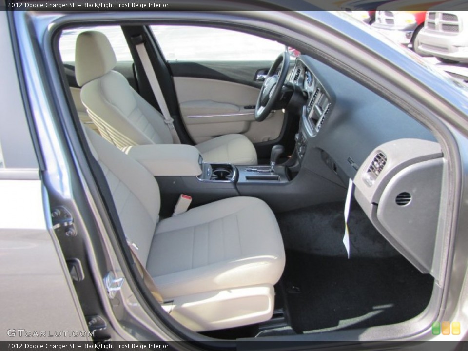 Black/Light Frost Beige Interior Photo for the 2012 Dodge Charger SE #55489845