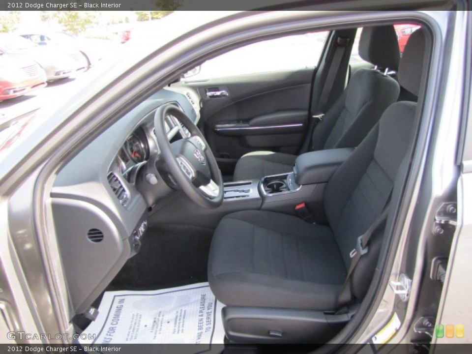 Black Interior Photo for the 2012 Dodge Charger SE #55490156