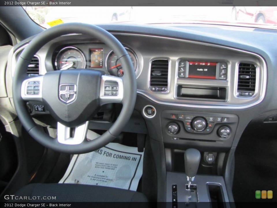 Black Interior Dashboard for the 2012 Dodge Charger SE #55490294