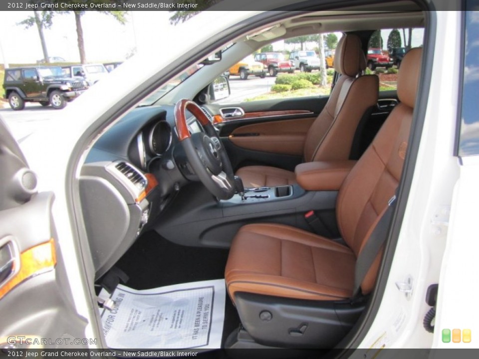 New Saddle/Black Interior Photo for the 2012 Jeep Grand Cherokee Overland #55490500