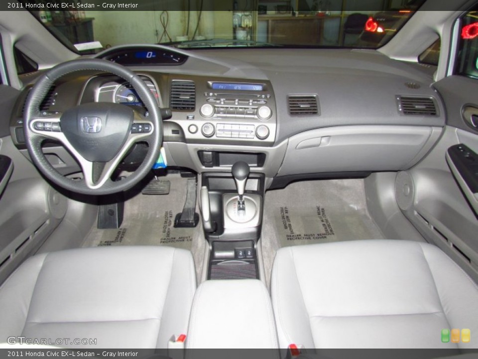 Gray Interior Dashboard for the 2011 Honda Civic EX-L Sedan #55490800