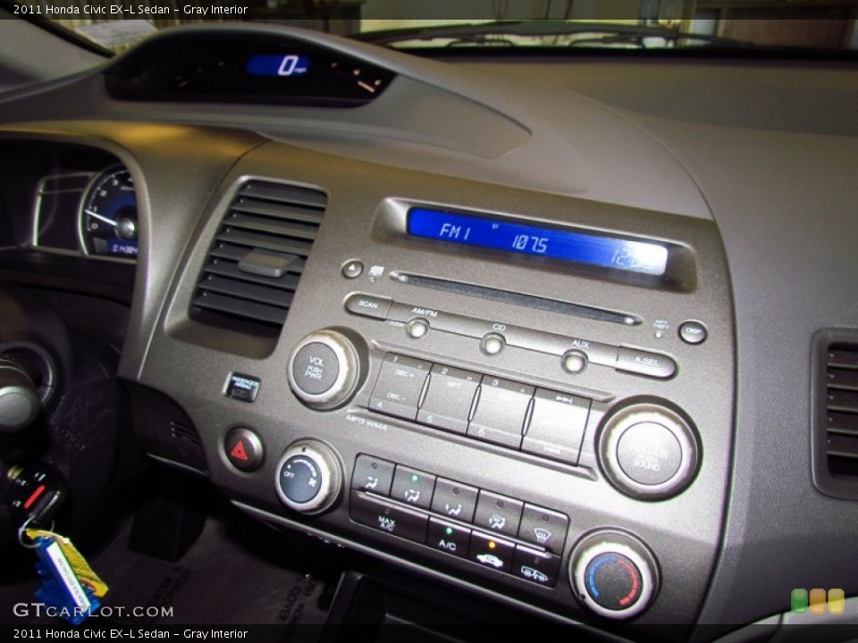 Gray Interior Controls for the 2011 Honda Civic EX-L Sedan #55490827