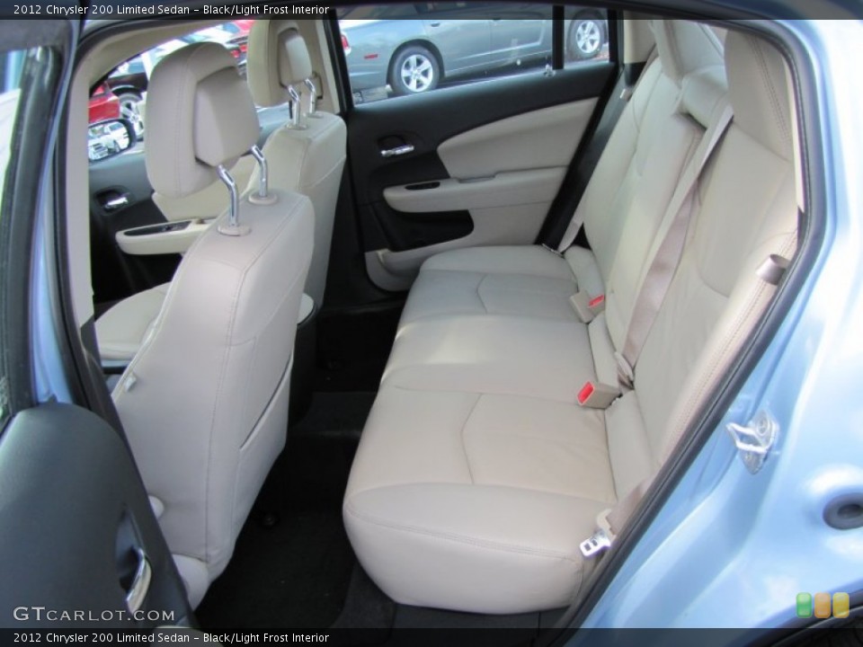 Black/Light Frost Interior Photo for the 2012 Chrysler 200 Limited Sedan #55490880
