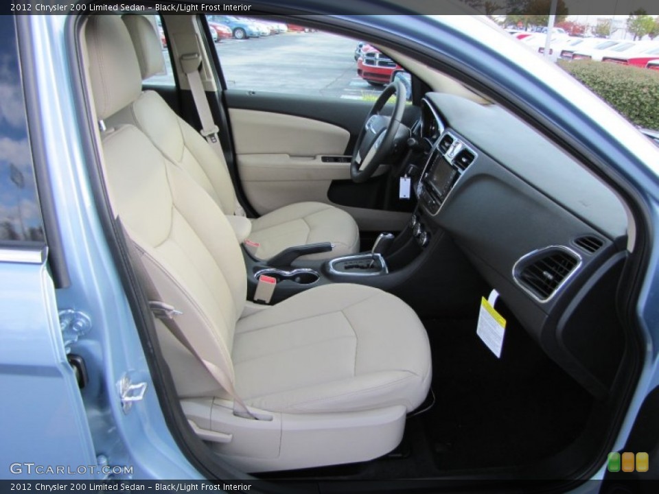 Black/Light Frost Interior Photo for the 2012 Chrysler 200 Limited Sedan #55490889