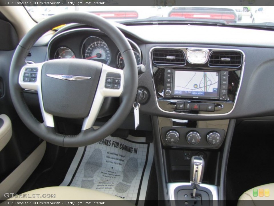 Black/Light Frost Interior Dashboard for the 2012 Chrysler 200 Limited Sedan #55490899