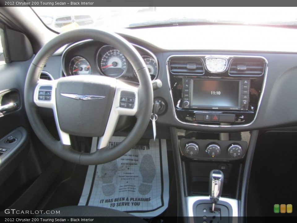 Black Interior Dashboard for the 2012 Chrysler 200 Touring Sedan #55491011