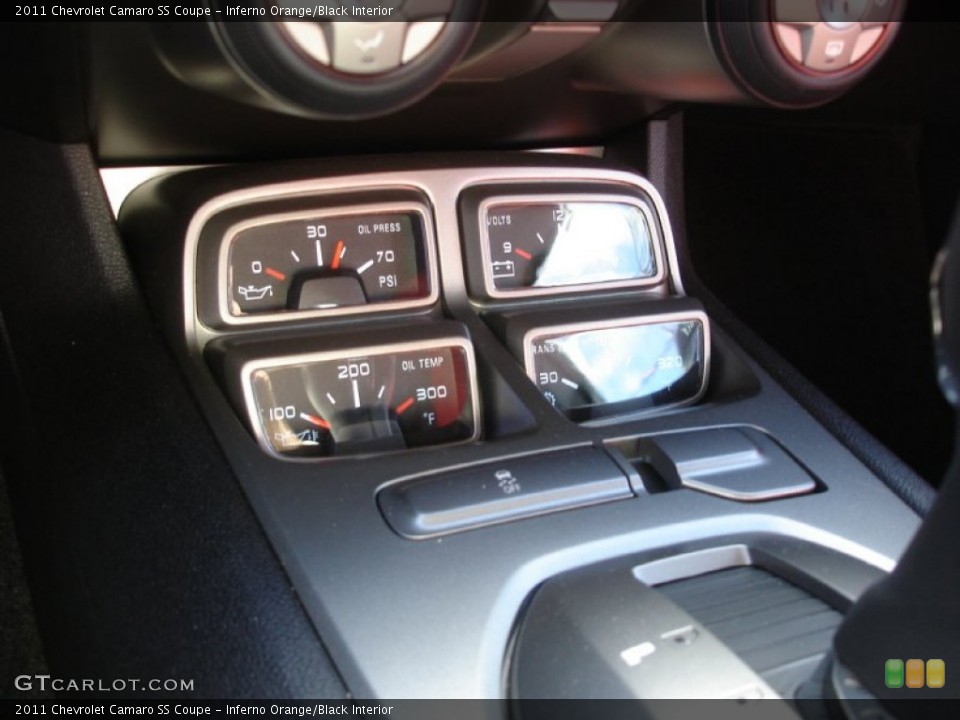Inferno Orange/Black Interior Gauges for the 2011 Chevrolet Camaro SS Coupe #55492094