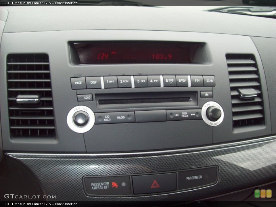 Black Interior Audio System for the 2011 Mitsubishi Lancer GTS #55492979