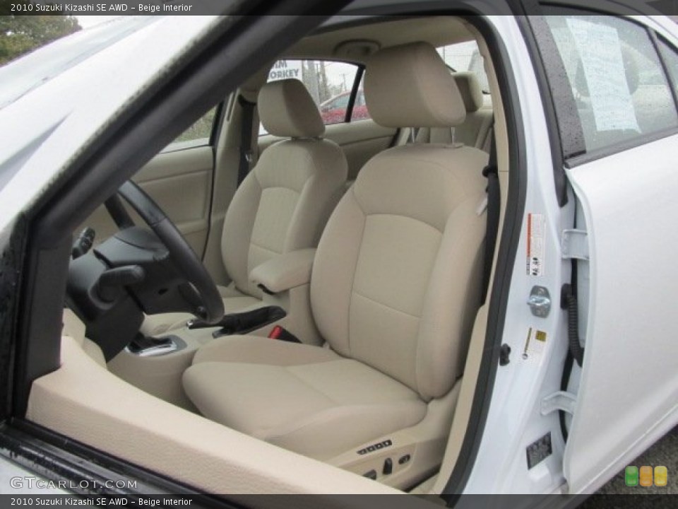 Beige Interior Photo for the 2010 Suzuki Kizashi SE AWD #55494597