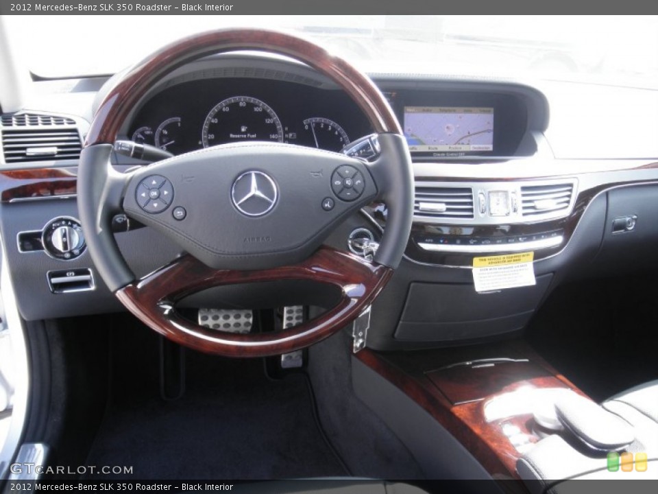 Black Interior Dashboard for the 2012 Mercedes-Benz SLK 350 Roadster #55494947