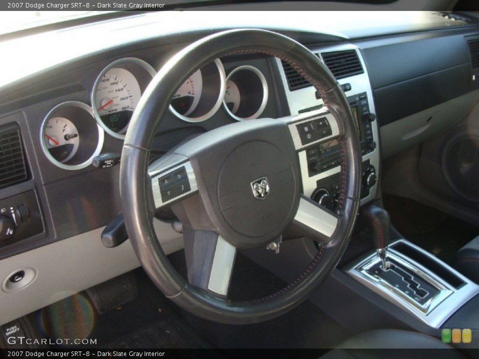 Dark Slate Gray Interior Steering Wheel for the 2007 Dodge Charger SRT-8 #55495076