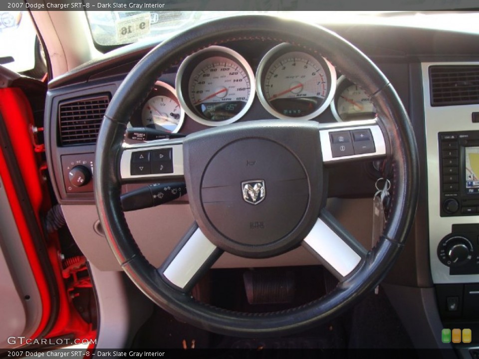 Dark Slate Gray Interior Steering Wheel for the 2007 Dodge Charger SRT-8 #55495103