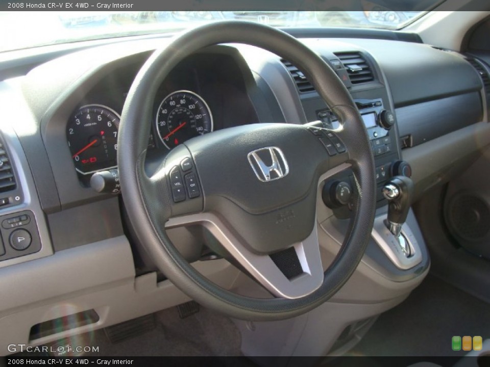 Gray Interior Steering Wheel for the 2008 Honda CR-V EX 4WD #55495913