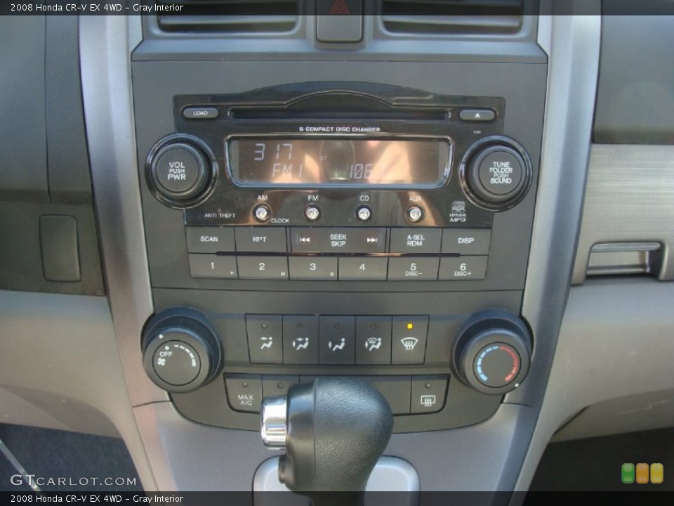 Gray Interior Controls for the 2008 Honda CR-V EX 4WD #55495922