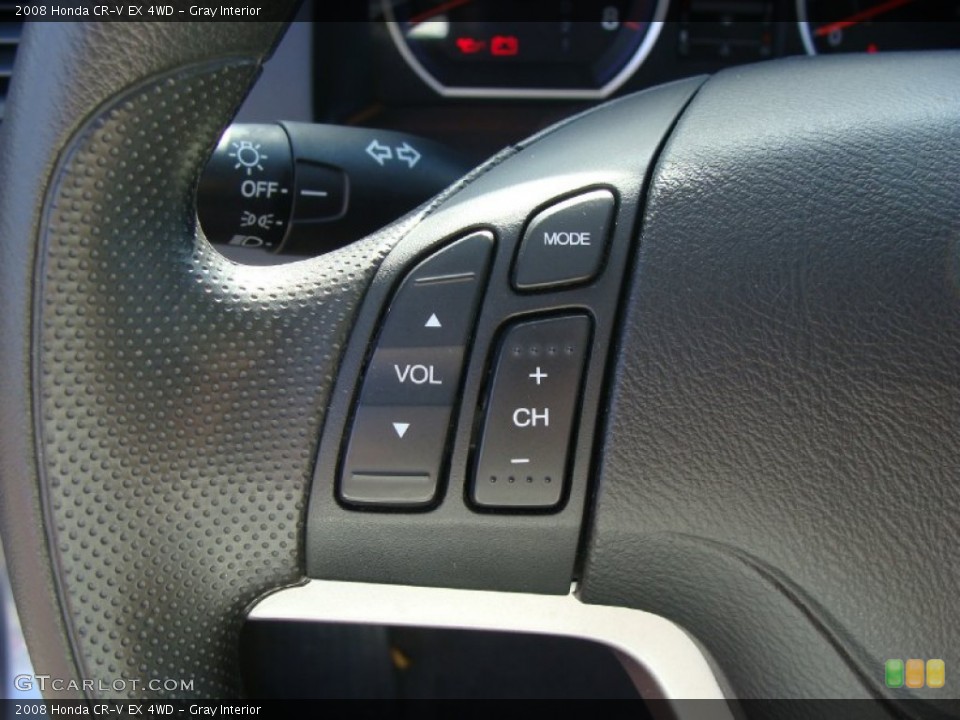 Gray Interior Controls for the 2008 Honda CR-V EX 4WD #55495937