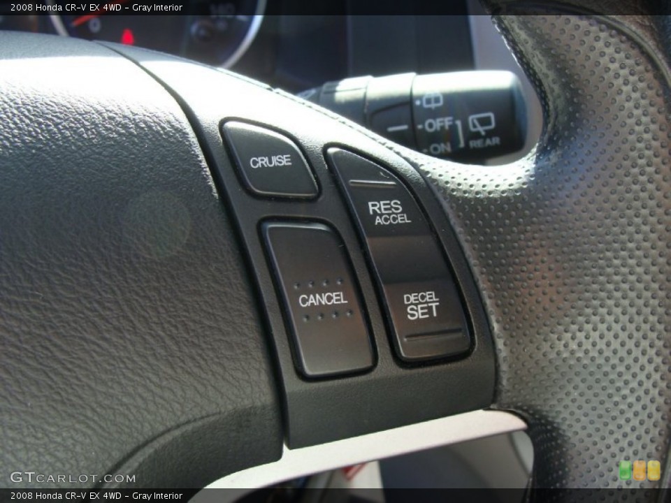 Gray Interior Controls for the 2008 Honda CR-V EX 4WD #55495951