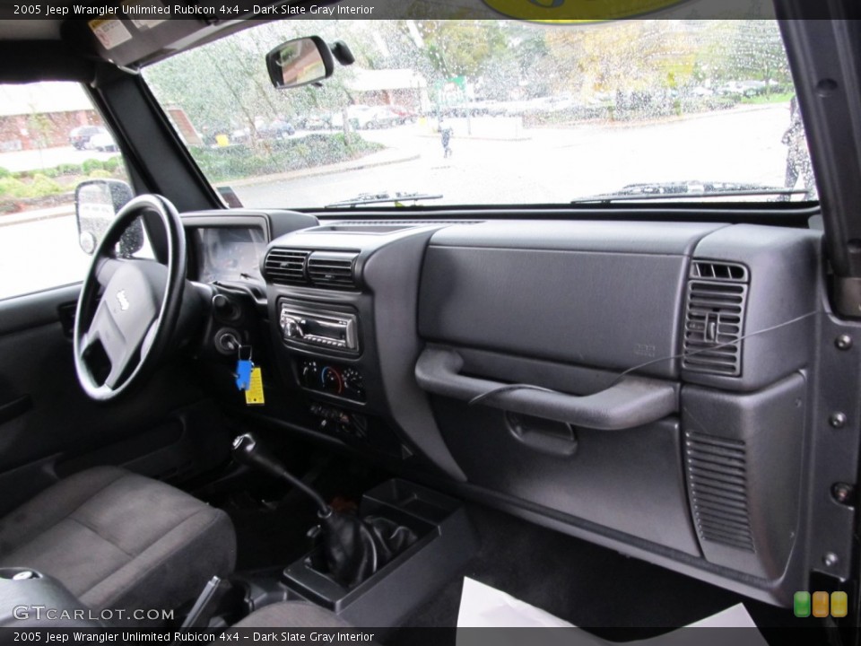 Dark Slate Gray Interior Dashboard for the 2005 Jeep Wrangler Unlimited Rubicon 4x4 #55496629