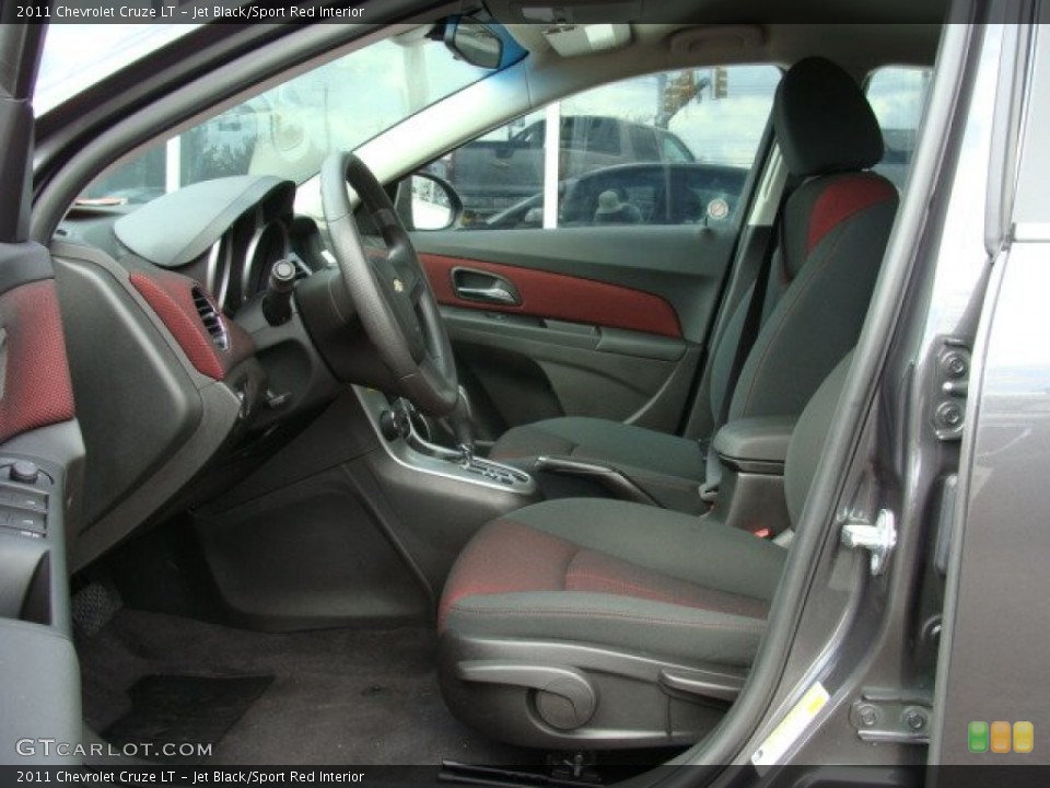 Jet Black/Sport Red Interior Photo for the 2011 Chevrolet Cruze LT #55498454