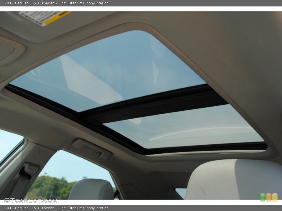 Light Titanium/Ebony Interior Sunroof for the 2012 Cadillac CTS 3.0 Sedan #55502855