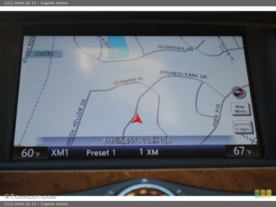 Graphite Interior Navigation for the 2012 Infiniti QX 56 #55504127