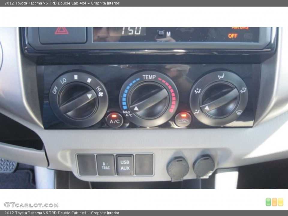 Graphite Interior Controls for the 2012 Toyota Tacoma V6 TRD Double Cab 4x4 #55504478