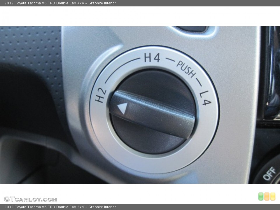 Graphite Interior Controls for the 2012 Toyota Tacoma V6 TRD Double Cab 4x4 #55504484