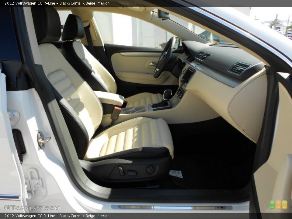 Black/Cornsilk Beige Interior Photo for the 2012 Volkswagen CC R-Line #55504766