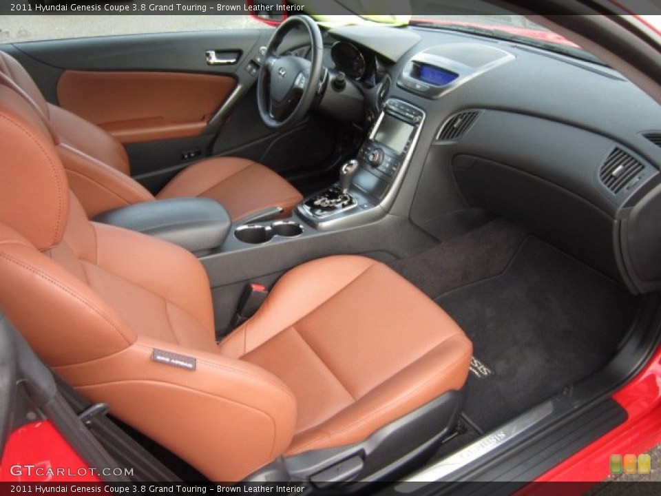 Brown Leather Interior Photo for the 2011 Hyundai Genesis Coupe 3.8 Grand Touring #55505552