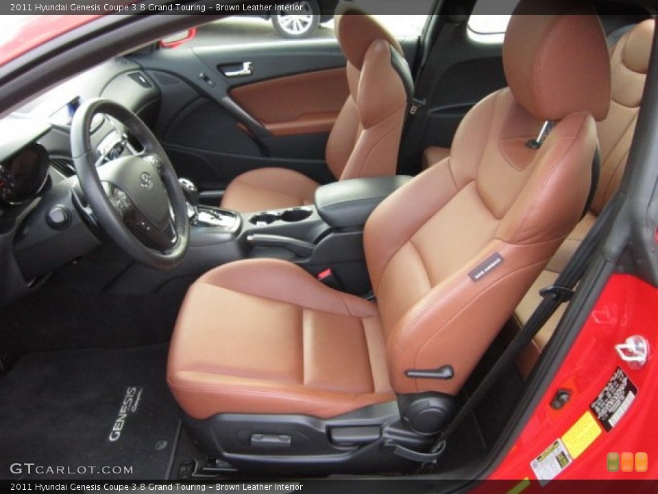 Brown Leather Interior Photo for the 2011 Hyundai Genesis Coupe 3.8 Grand Touring #55505600