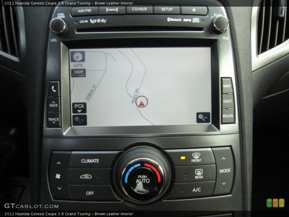 Brown Leather Interior Navigation for the 2011 Hyundai Genesis Coupe 3.8 Grand Touring #55505627