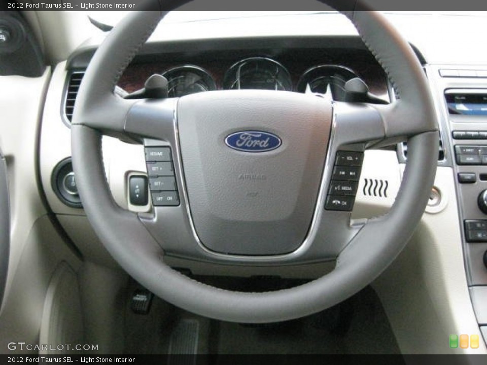 Light Stone Interior Steering Wheel for the 2012 Ford Taurus SEL #55505798