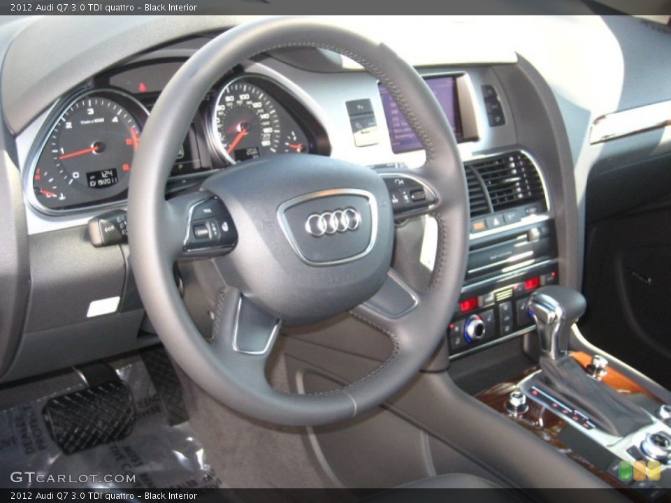 Black Interior Steering Wheel for the 2012 Audi Q7 3.0 TDI quattro #55507754