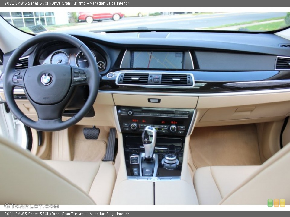 Venetian Beige Interior Dashboard for the 2011 BMW 5 Series 550i xDrive Gran Turismo #55507877