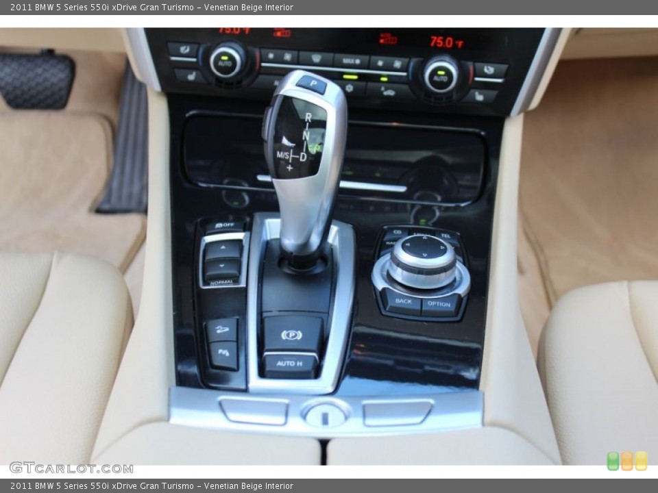Venetian Beige Interior Transmission for the 2011 BMW 5 Series 550i xDrive Gran Turismo #55507928