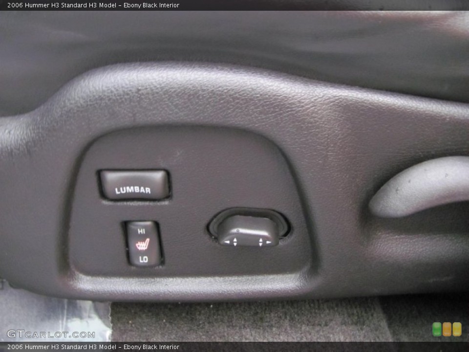 Ebony Black Interior Controls for the 2006 Hummer H3  #55508744