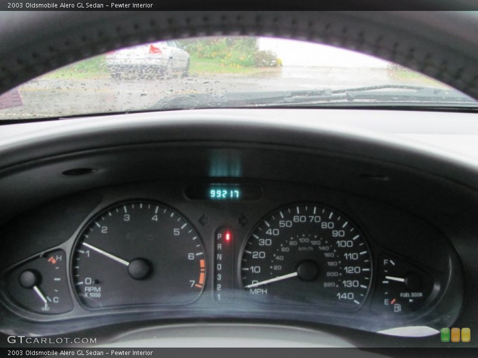 Pewter Interior Gauges for the 2003 Oldsmobile Alero GL Sedan #55509077