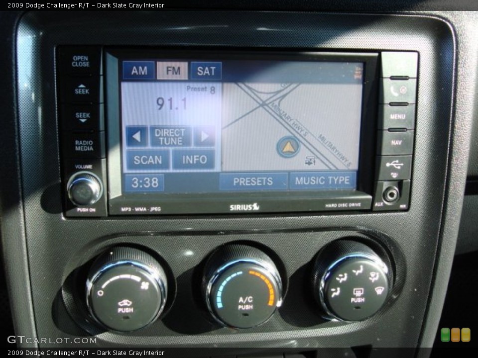 Dark Slate Gray Interior Navigation for the 2009 Dodge Challenger R/T #55510619