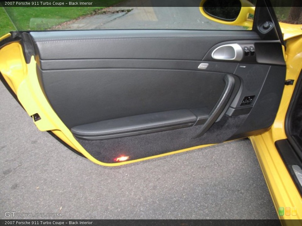 Black Interior Door Panel for the 2007 Porsche 911 Turbo Coupe #55510817