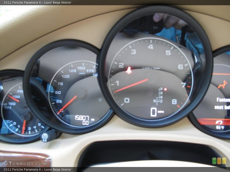 Luxor Beige Interior Gauges for the 2011 Porsche Panamera 4 #55511075