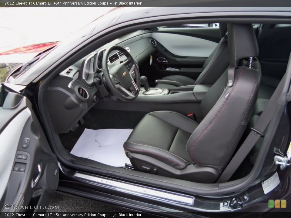 Jet Black Interior Photo for the 2012 Chevrolet Camaro LT 45th Anniversary Edition Coupe #55511621