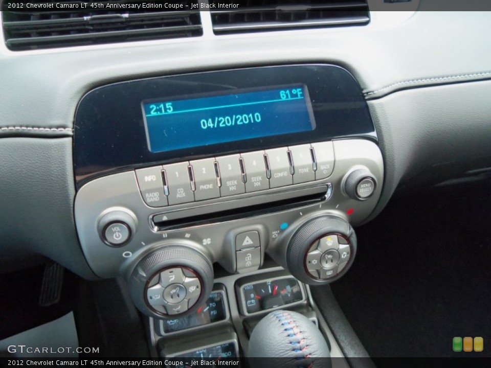 Jet Black Interior Controls for the 2012 Chevrolet Camaro LT 45th Anniversary Edition Coupe #55511708