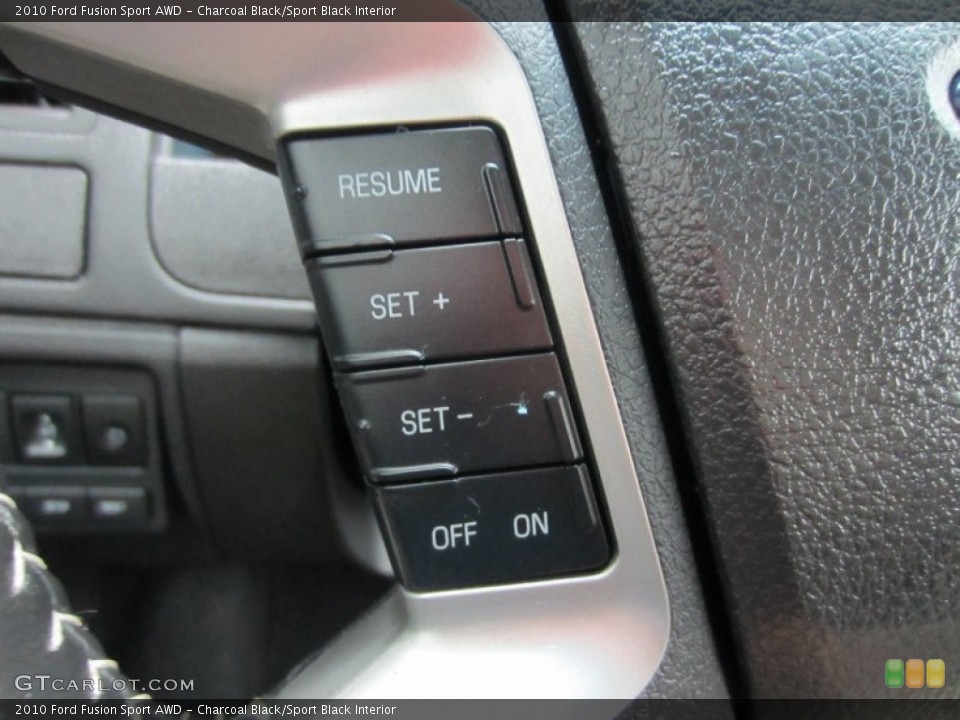 Charcoal Black/Sport Black Interior Controls for the 2010 Ford Fusion Sport AWD #55512152