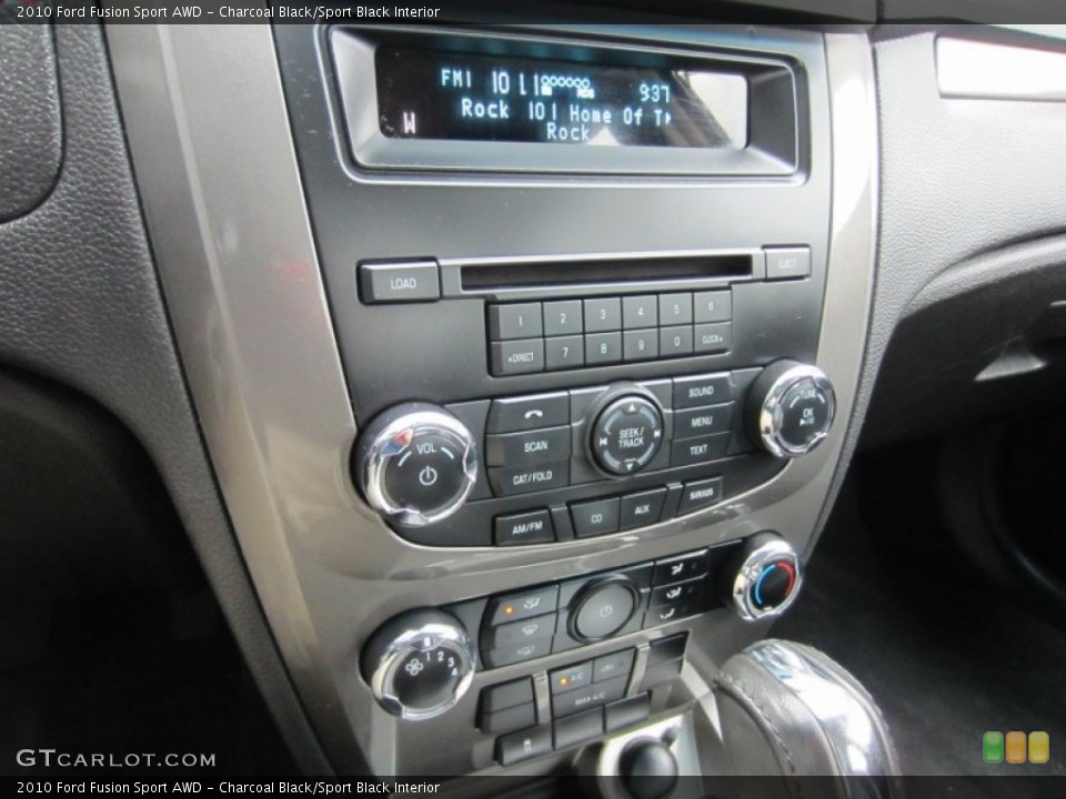 Charcoal Black/Sport Black Interior Controls for the 2010 Ford Fusion Sport AWD #55512170
