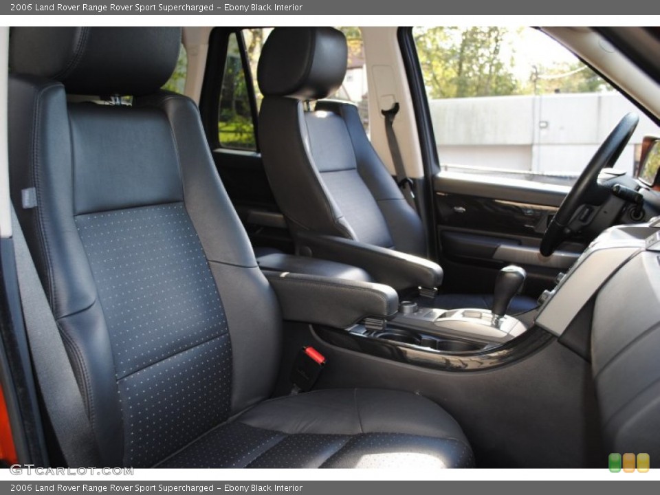 Ebony Black Interior Photo for the 2006 Land Rover Range Rover Sport Supercharged #55512407
