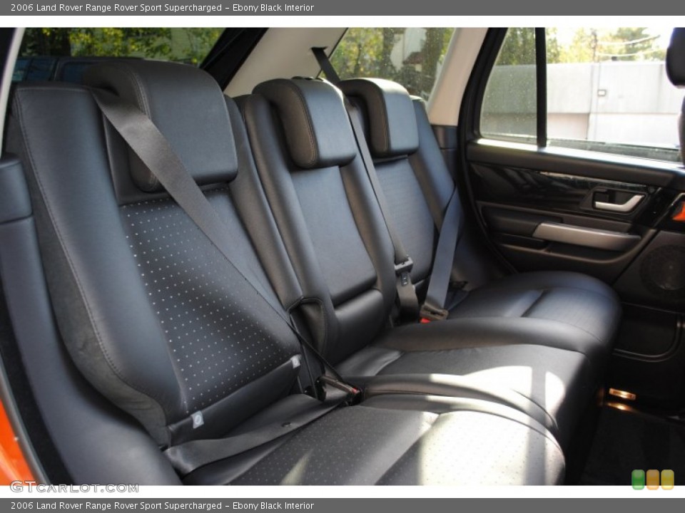 Ebony Black Interior Photo for the 2006 Land Rover Range Rover Sport Supercharged #55512431