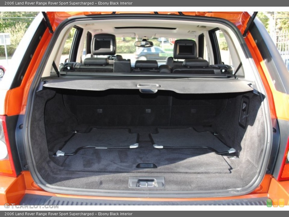 Ebony Black Interior Trunk for the 2006 Land Rover Range Rover Sport Supercharged #55512449