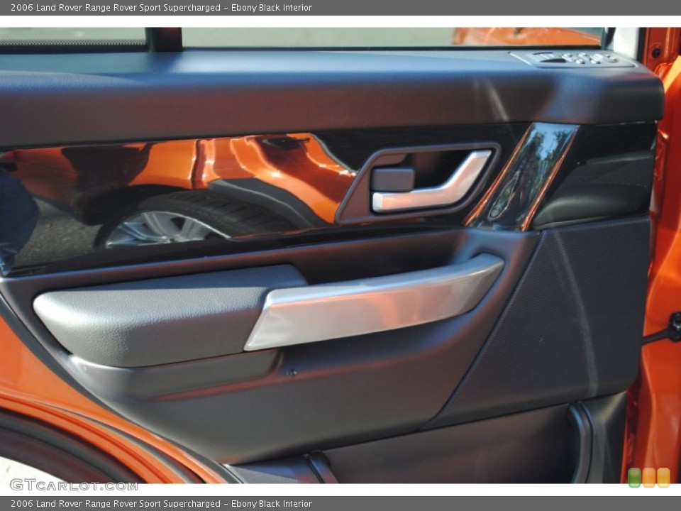 Ebony Black Interior Door Panel for the 2006 Land Rover Range Rover Sport Supercharged #55512461
