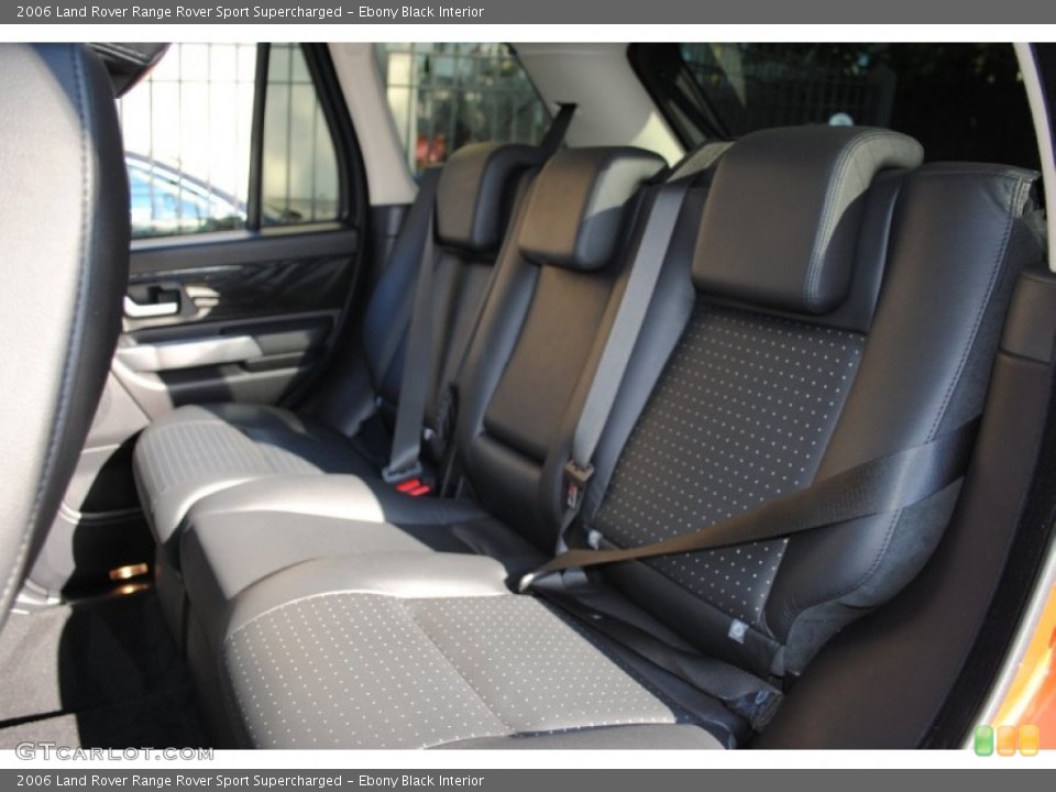Ebony Black Interior Photo for the 2006 Land Rover Range Rover Sport Supercharged #55512469